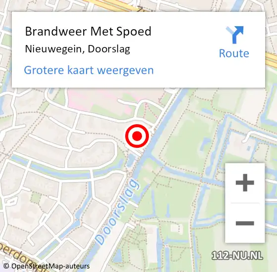 Locatie op kaart van de 112 melding: Brandweer Met Spoed Naar Nieuwegein, Doorslag op 8 juni 2021 13:24