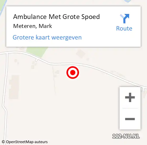 Locatie op kaart van de 112 melding: Ambulance Met Grote Spoed Naar Meteren, Mark op 27 juni 2021 16:35