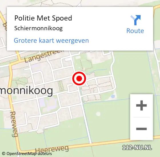 Locatie op kaart van de 112 melding: Politie Met Spoed Naar Schiermonnikoog op 5 juli 2021 08:43