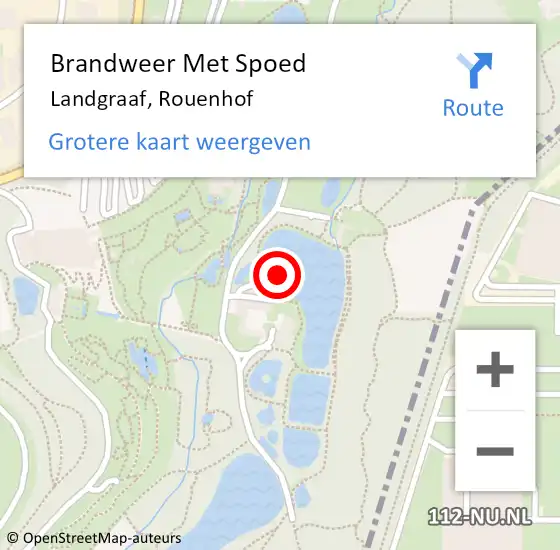 Locatie op kaart van de 112 melding: Brandweer Met Spoed Naar Landgraaf, Rouenhof op 8 juli 2021 16:13