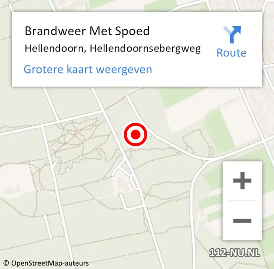 Locatie op kaart van de 112 melding: Brandweer Met Spoed Naar Hellendoorn, Hellendoornsebergweg op 18 juli 2021 14:00
