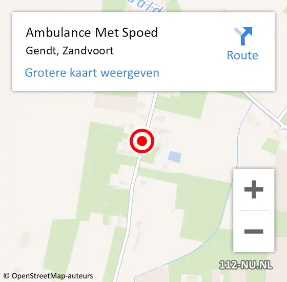 Locatie op kaart van de 112 melding: Ambulance Met Spoed Naar Gendt, Zandvoort op 18 juli 2021 19:21