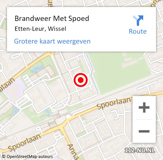 Locatie op kaart van de 112 melding: Brandweer Met Spoed Naar Etten-Leur, Wissel op 23 juli 2021 21:32
