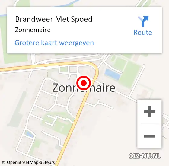 Locatie op kaart van de 112 melding: Brandweer Met Spoed Naar Zonnemaire op 29 juli 2021 17:13