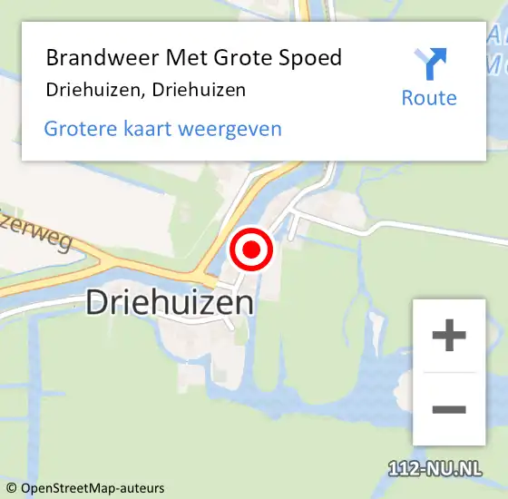 Locatie op kaart van de 112 melding: Brandweer Met Grote Spoed Naar Driehuizen, Driehuizen op 10 augustus 2021 10:28