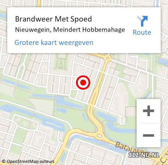 Locatie op kaart van de 112 melding: Brandweer Met Spoed Naar Nieuwegein, Meindert Hobbemahage op 25 augustus 2021 16:50