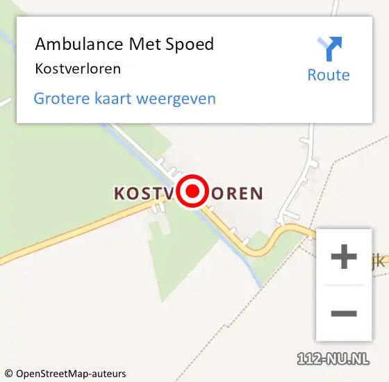 Locatie op kaart van de 112 melding: Ambulance Met Spoed Naar Kostverloren op 29 augustus 2021 22:59