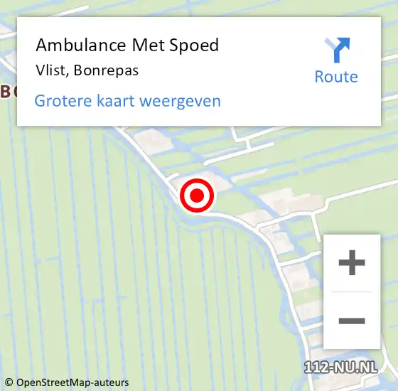 Locatie op kaart van de 112 melding: Ambulance Met Spoed Naar Bonrepas op 7 september 2021 16:31