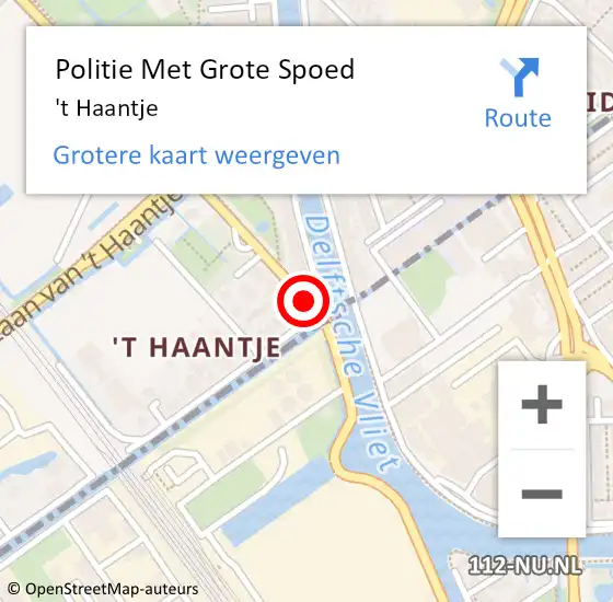 Locatie op kaart van de 112 melding: Politie Met Grote Spoed Naar 't Haantje op 21 september 2021 15:38