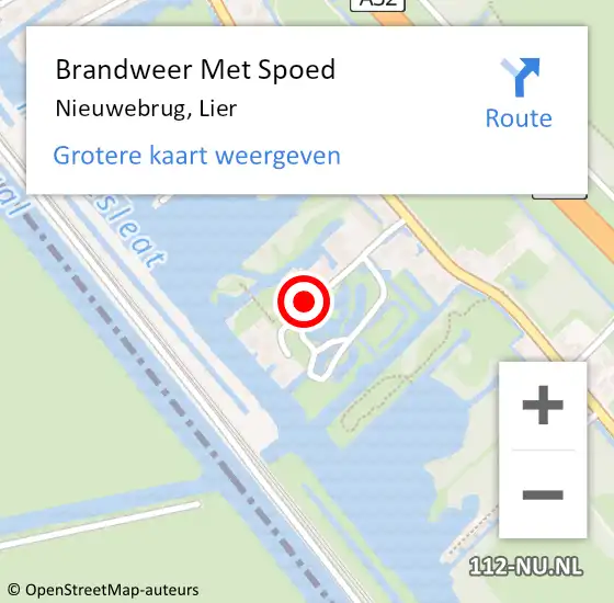 Locatie op kaart van de 112 melding: Brandweer Met Spoed Naar Nieuwebrug, Lier op 4 oktober 2021 19:08