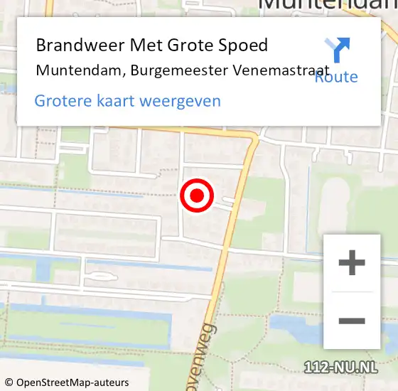 Locatie op kaart van de 112 melding: Brandweer Met Grote Spoed Naar Muntendam, Burgemeester Venemastraat op 6 oktober 2013 11:17