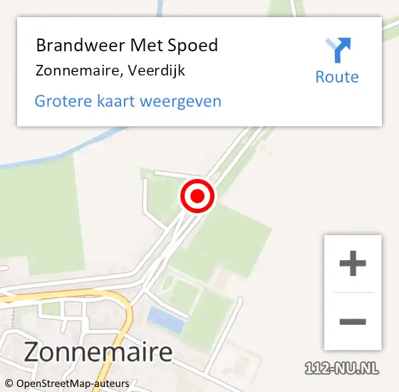 Locatie op kaart van de 112 melding: Brandweer Met Spoed Naar Zonnemaire, Veerdijk op 30 oktober 2021 18:33
