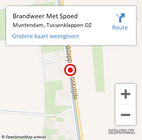 Locatie op kaart van de 112 melding: Brandweer Met Spoed Naar Muntendam, Tussenklappen OZ op 28 juni 2014 08:06