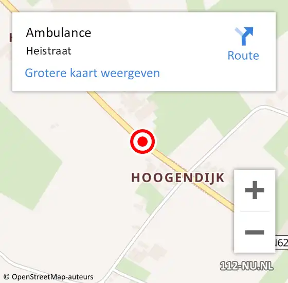 Locatie op kaart van de 112 melding: Ambulance Heistraat op 2 juli 2014 21:42