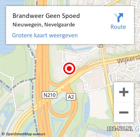 Locatie op kaart van de 112 melding: Brandweer Geen Spoed Naar Nieuwegein, Nevelgaarde op 31 december 2021 21:12
