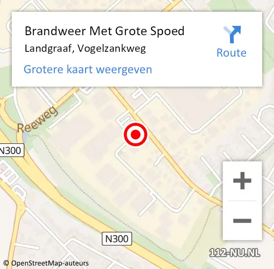 Locatie op kaart van de 112 melding: Brandweer Met Grote Spoed Naar Landgraaf, Vogelzankweg op 17 januari 2022 19:31