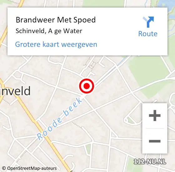 Locatie op kaart van de 112 melding: Brandweer Met Spoed Naar Schinveld, A ge Water op 28 februari 2022 18:06