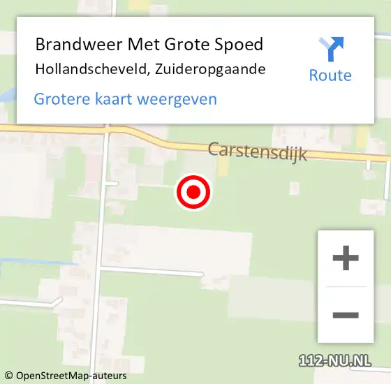Locatie op kaart van de 112 melding: Brandweer Met Grote Spoed Naar Hollandscheveld, Zuideropgaande op 9 maart 2022 12:08