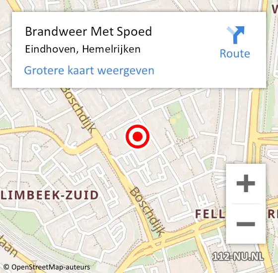 Locatie op kaart van de 112 melding: Brandweer Met Spoed Naar Eindhoven, Hemelrijken op 2 april 2022 20:13