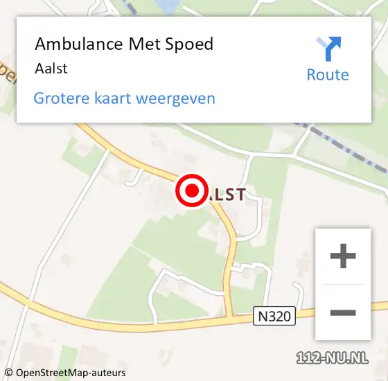 Locatie op kaart van de 112 melding: Ambulance Met Spoed Naar Aalst op 5 april 2022 09:47