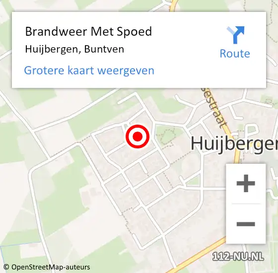 Locatie op kaart van de 112 melding: Brandweer Met Spoed Naar Huijbergen, Buntven op 20 mei 2022 10:02