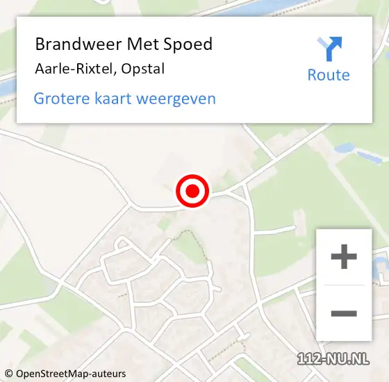 Locatie op kaart van de 112 melding: Brandweer Met Spoed Naar Aarle-Rixtel, Opstal op 27 mei 2022 08:17