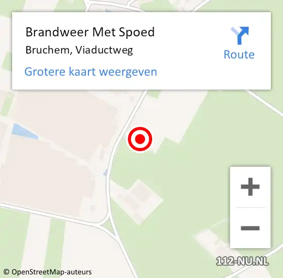 Locatie op kaart van de 112 melding: Brandweer Met Spoed Naar Bruchem, Viaductweg op 24 juni 2022 14:04