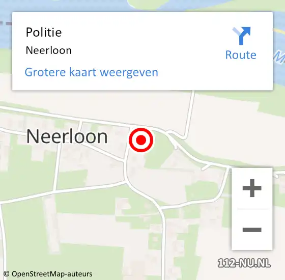 Locatie op kaart van de 112 melding: Politie Neerloon op 5 augustus 2022 18:27