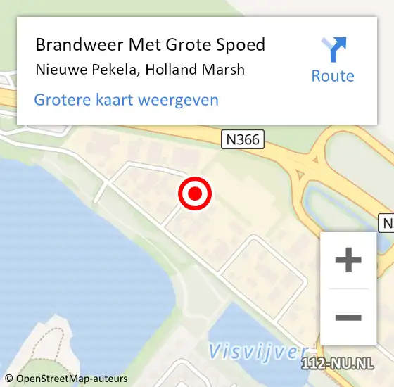 Locatie op kaart van de 112 melding: Brandweer Met Grote Spoed Naar Nieuwe Pekela, Holland Marsh op 21 september 2022 00:56