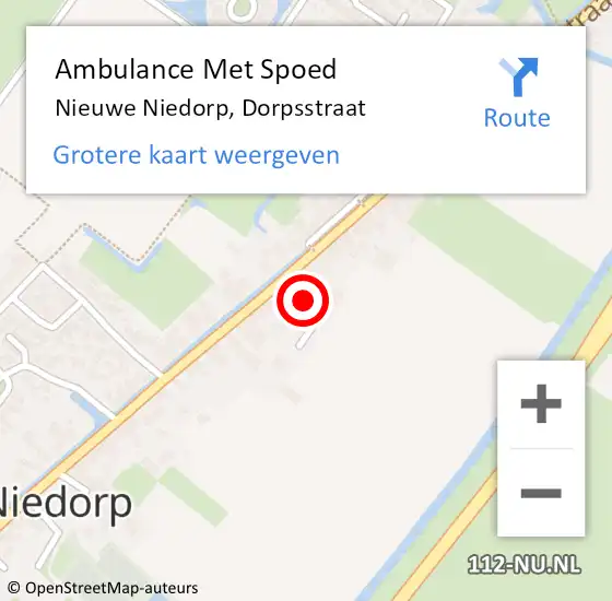 Locatie op kaart van de 112 melding: Ambulance Met Spoed Naar Haringhuizen, Dorpsstraat op 21 oktober 2022 11:59
