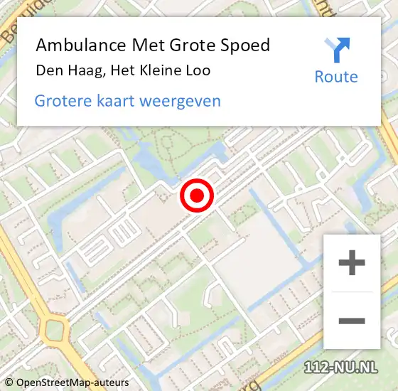 Locatie op kaart van de 112 melding: Ambulance Met Grote Spoed Naar Loo, Het Kleine Loo op 26 december 2022 21:32