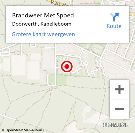 Locatie op kaart van de 112 melding: Brandweer Met Spoed Naar Doorwerth, Kapelleboom op 27 december 2022 16:06