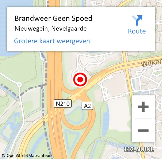 Locatie op kaart van de 112 melding: Brandweer Geen Spoed Naar Nieuwegein, Nevelgaarde op 1 januari 2023 00:36