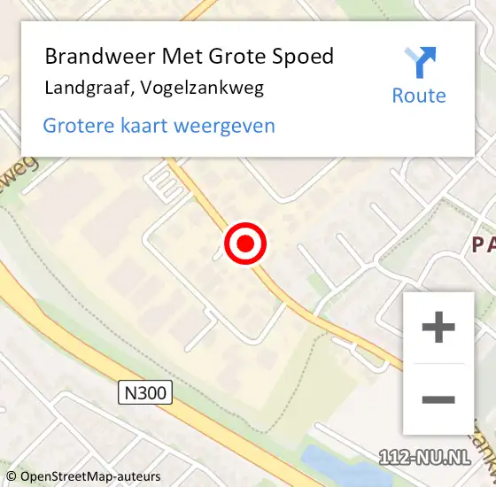 Locatie op kaart van de 112 melding: Brandweer Met Grote Spoed Naar Landgraaf, Vogelzankweg op 1 januari 2023 23:58