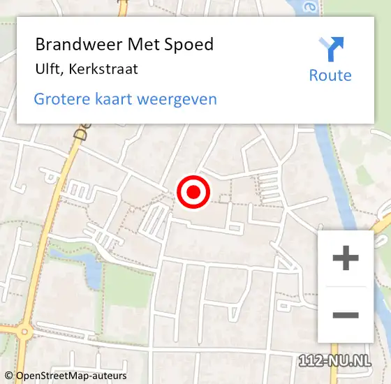 Locatie op kaart van de 112 melding: Brandweer Met Spoed Naar Ulft, Kerkstraat op 5 januari 2023 19:43