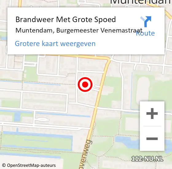Locatie op kaart van de 112 melding: Brandweer Met Grote Spoed Naar Muntendam, Burgemeester Venemastraat op 16 augustus 2014 07:54