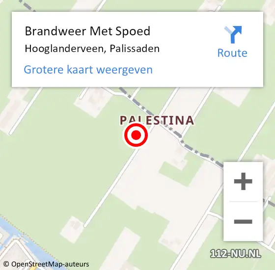 Locatie op kaart van de 112 melding: Brandweer Met Spoed Naar Hooglanderveen, Palissaden op 3 maart 2023 13:19