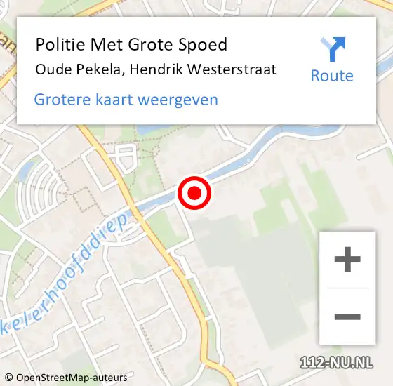 Locatie op kaart van de 112 melding: Politie Met Grote Spoed Naar Oude Pekela, Hendrik Westerstraat op 17 maart 2023 07:44