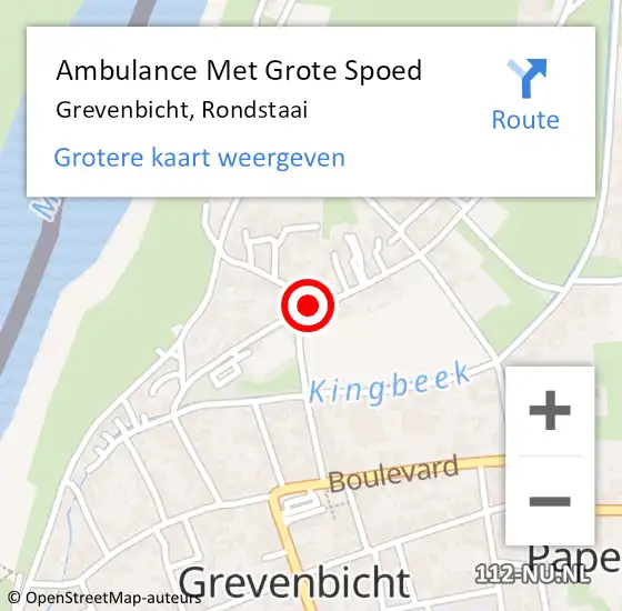 Locatie op kaart van de 112 melding: Ambulance Met Grote Spoed Naar Grevenbicht, Rondstaai op 12 oktober 2013 07:51