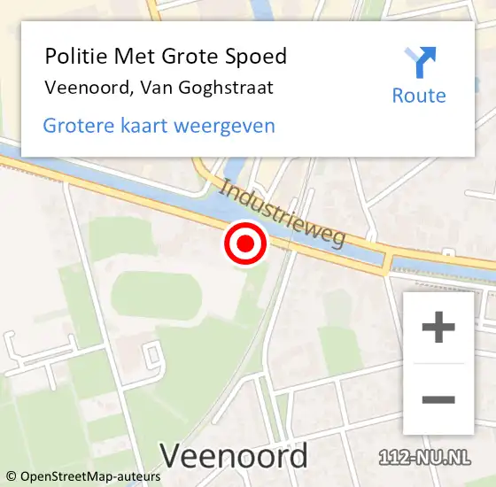 Locatie op kaart van de 112 melding: Politie Met Grote Spoed Naar Veenoord, Van Goghstraat op 1 mei 2023 14:32