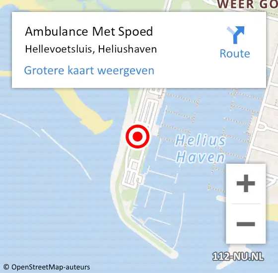 Locatie op kaart van de 112 melding: Ambulance Met Spoed Naar Hellevoetsluis, Heliushaven op 13 mei 2023 12:15