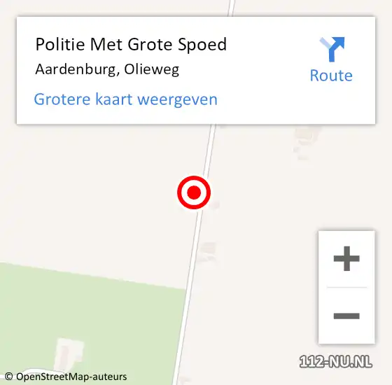 Locatie op kaart van de 112 melding: Politie Met Grote Spoed Naar Aardenburg, Olieweg op 27 mei 2023 17:50