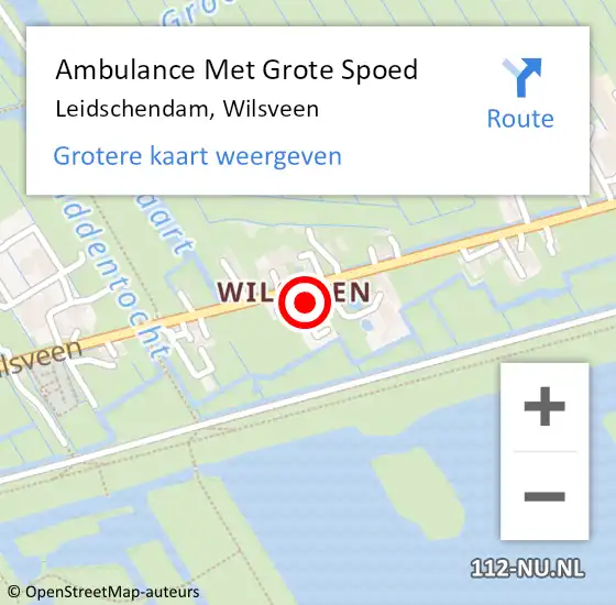 Locatie op kaart van de 112 melding: Ambulance Met Grote Spoed Naar Leidschendam, Wilsveen op 31 mei 2023 15:35