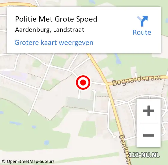 Locatie op kaart van de 112 melding: Politie Met Grote Spoed Naar Aardenburg, Landstraat op 13 juni 2023 08:54