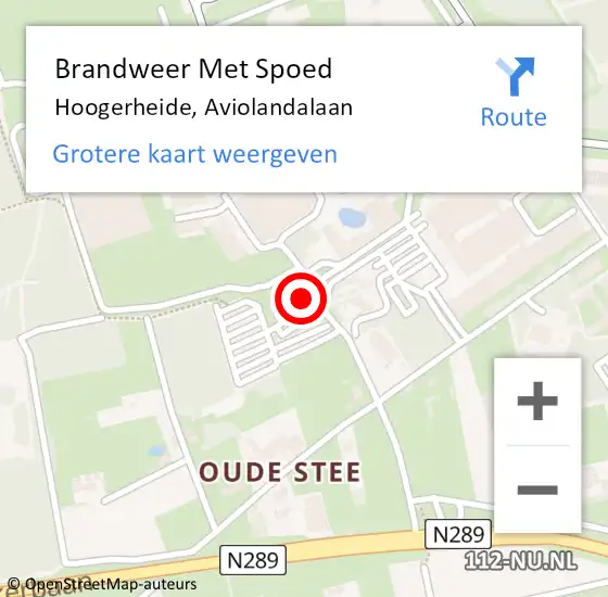 Locatie op kaart van de 112 melding: Brandweer Met Spoed Naar Hoogerheide, Aviolandalaan op 16 juni 2023 07:15