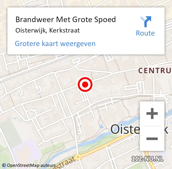 Locatie op kaart van de 112 melding: Brandweer Met Grote Spoed Naar Oisterwijk, Kerkstraat op 18 juni 2023 02:41