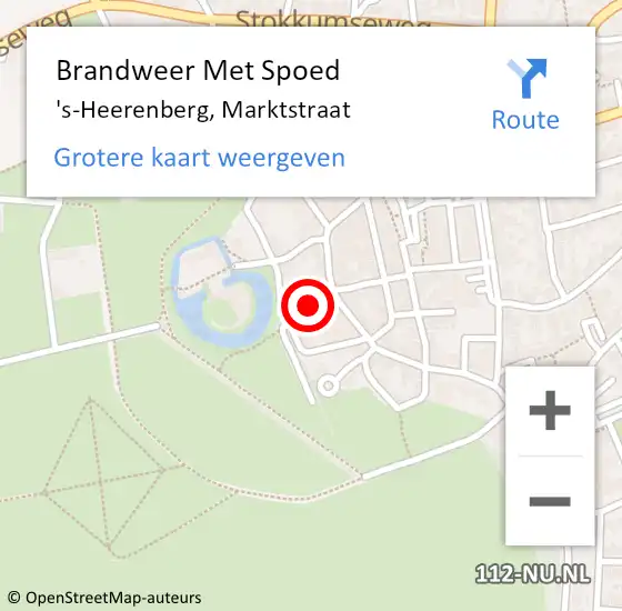 Locatie op kaart van de 112 melding: Brandweer Met Spoed Naar 's-Heerenberg, Marktstraat op 18 juni 2023 10:44