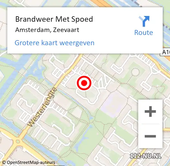 Locatie op kaart van de 112 melding: Brandweer Met Spoed Naar Amsterdam, Zeevaart op 6 juli 2023 16:48
