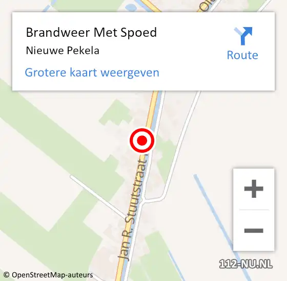 Locatie op kaart van de 112 melding: Brandweer Met Spoed Naar Nieuwe Pekela op 9 juli 2023 05:03