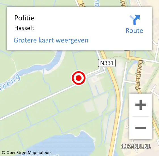 Locatie op kaart van de 112 melding: Politie Hasselt op 28 juli 2023 06:00